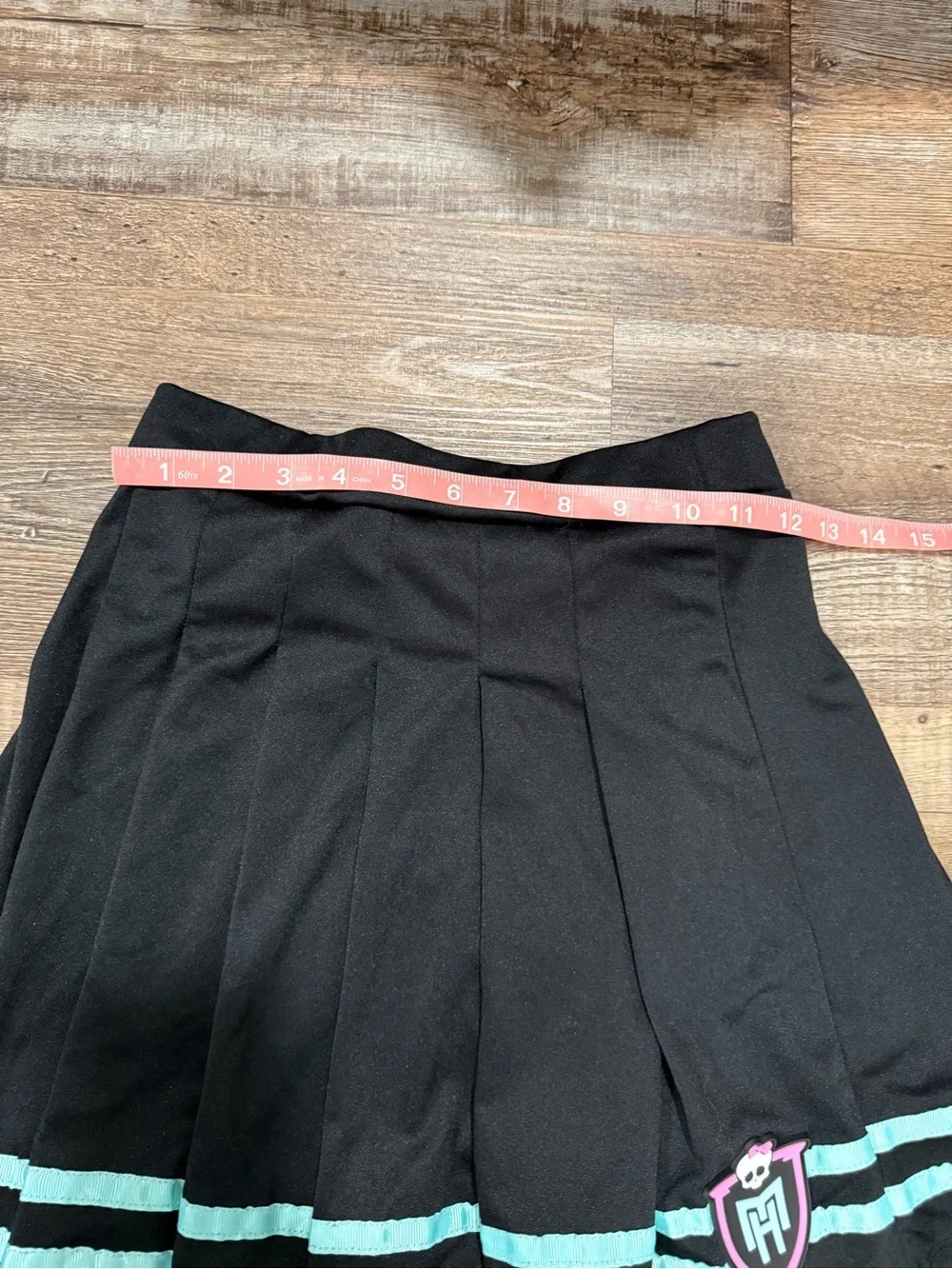 Monster High Fearleading Squad Pleated Mini Skirt Junior Size Large